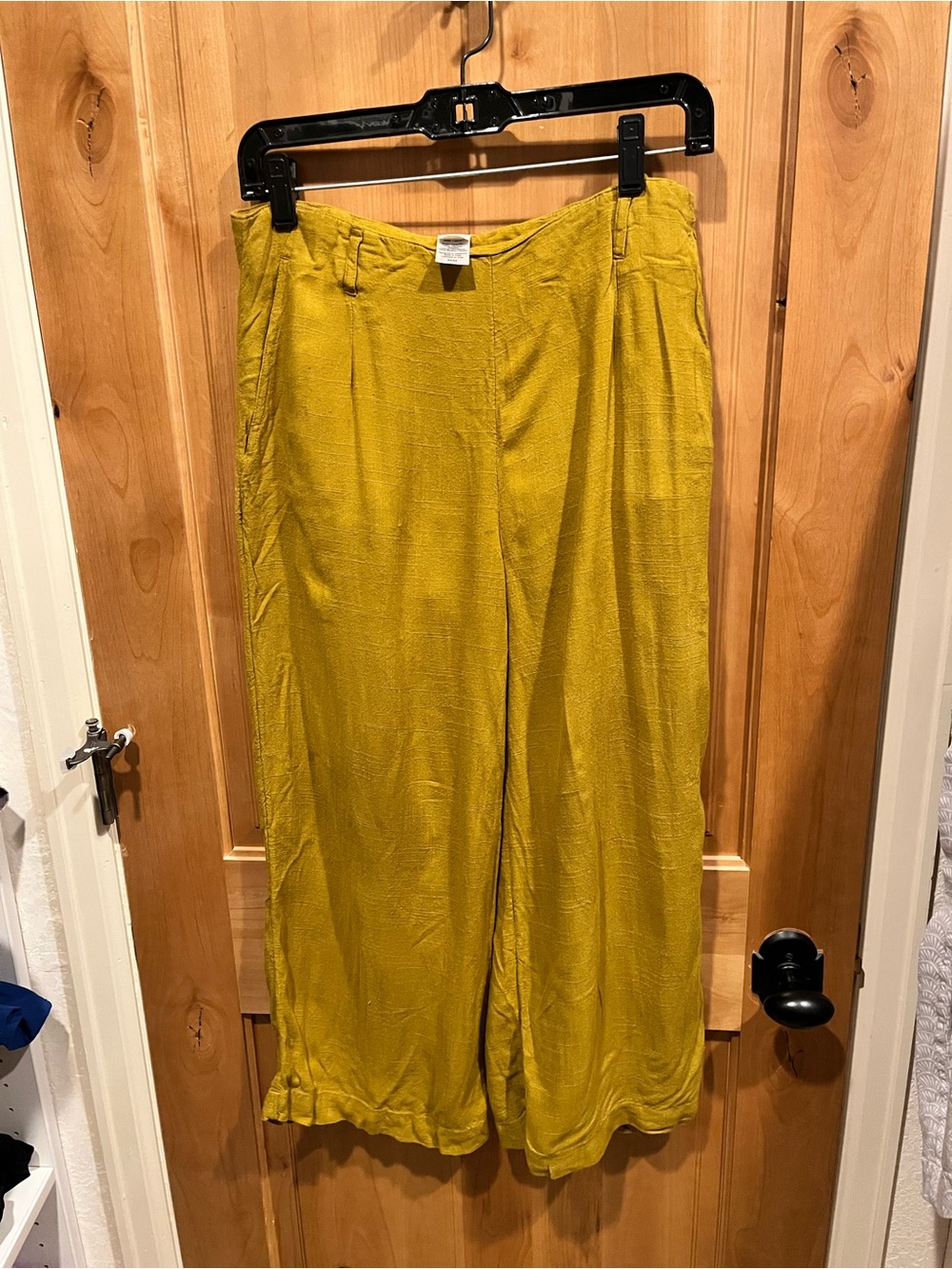 L*Space Chartreuse Andres Cropped Pants - size M